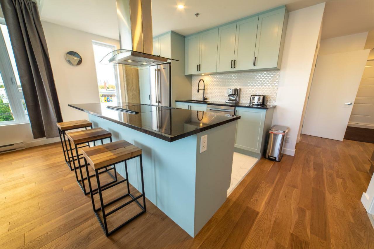 Apartament Aux Havres Urbains - Le Penthouse De La 3Ieme Avenue Québec Zewnętrze zdjęcie