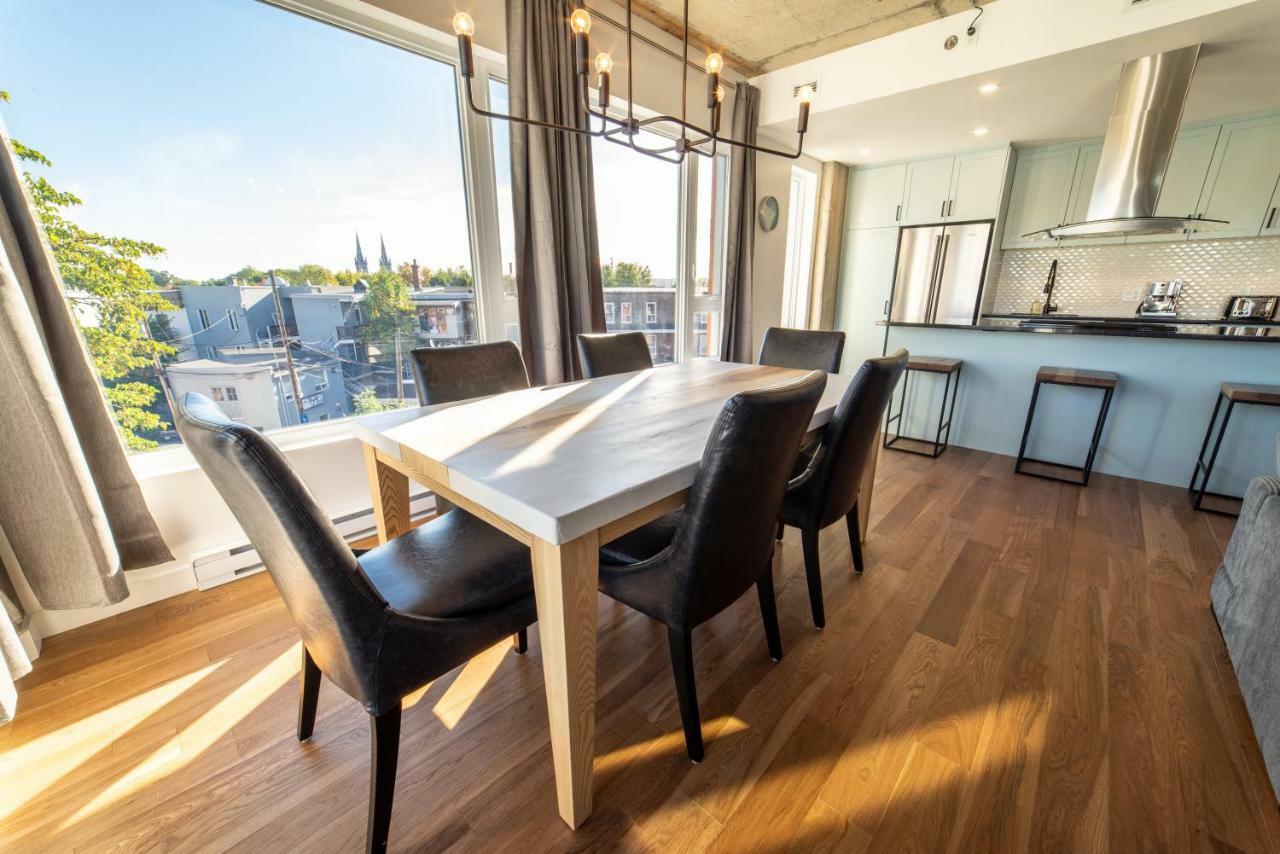 Apartament Aux Havres Urbains - Le Penthouse De La 3Ieme Avenue Québec Zewnętrze zdjęcie