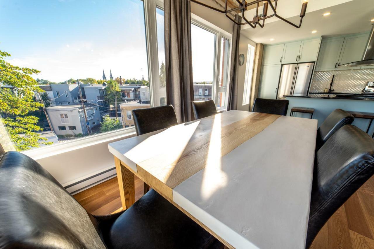 Apartament Aux Havres Urbains - Le Penthouse De La 3Ieme Avenue Québec Zewnętrze zdjęcie